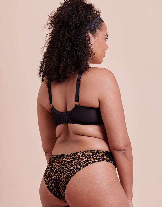 Curvy Kate Boost Lace Padded Balcony Bra Leopard Print