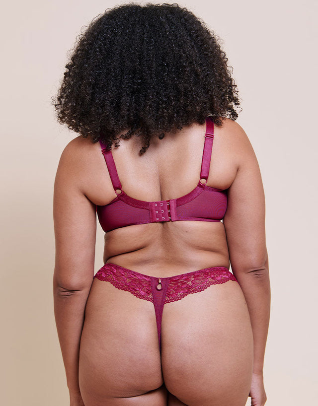 Curvy Kate Boost Sweetheart Thong Magenta Pink