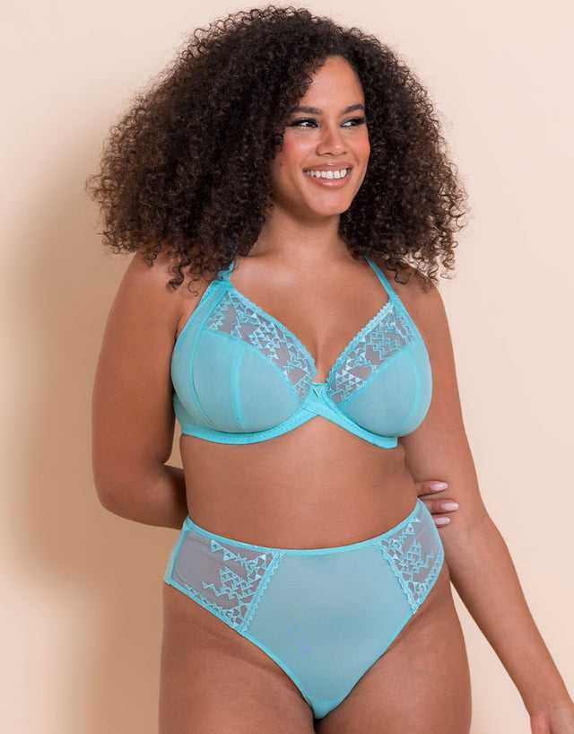 Curvy Kate Centre Stage Deep Thong Turquoise