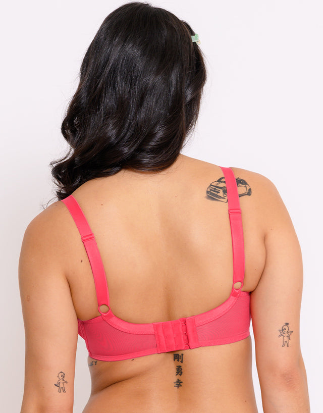 Curvy Kate Cherry Pop Plunge Bra Cherry Glow