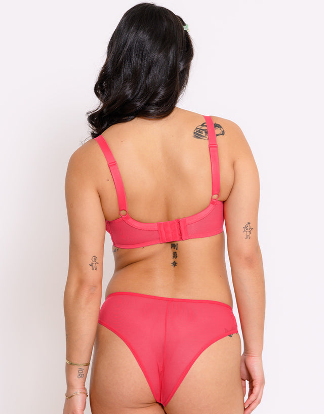 Curvy Kate Cherry Pop Plunge Bra Cherry Glow