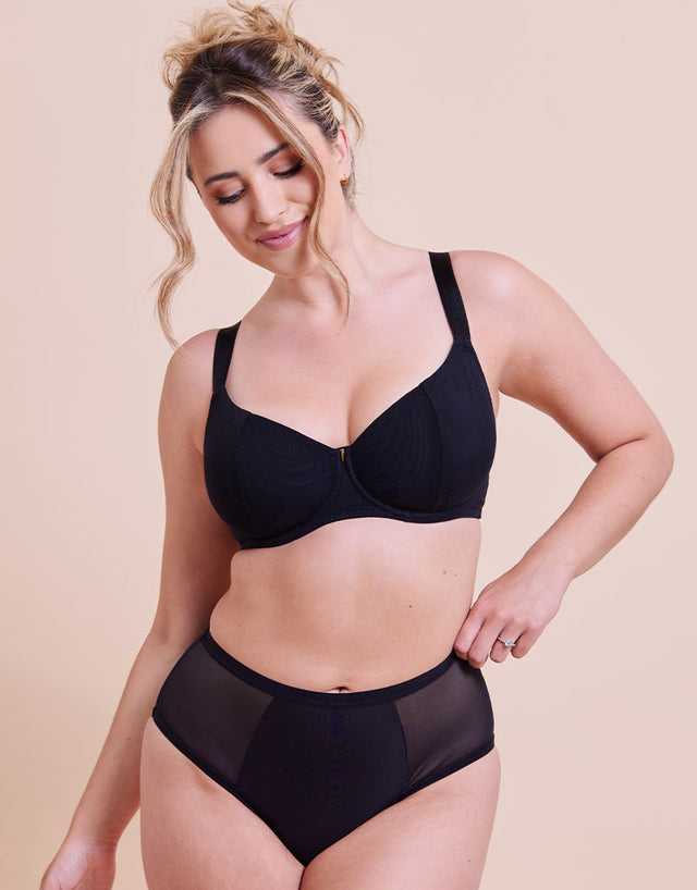 Curvy Kate Cool Cat Scooped Multiway Balcony Bra Black