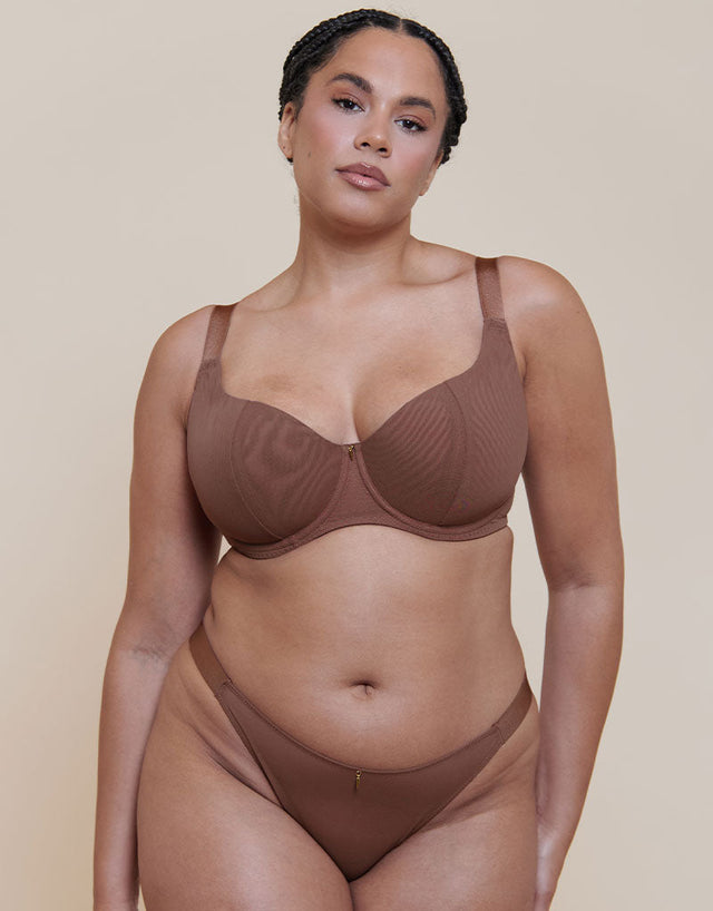 Curvy Kate Cool Cat Tanga Coffee