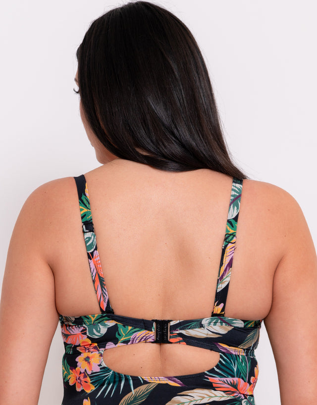 Curvy Kate Cuba Libre Padded Plunge Swimsuit Print Mix