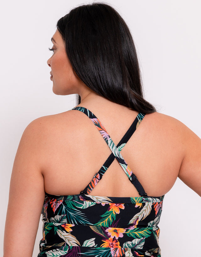 Curvy Kate Cuba Libre Plunge Tankini Multiway Top Print Mix