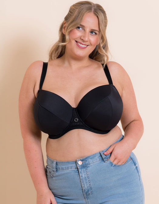 Curvy Kate Daze Padded T-Shirt Balcony Bra Black