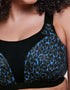 Curvy Kate Everymove Wired Multiway Sports Bra Black/Blue Print
