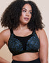 Curvy Kate Everymove Wired Multiway Sports Bra Black/Blue Print