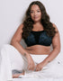 Curvy Kate Everymove Wired Multiway Sports Bra Black/Blue Print
