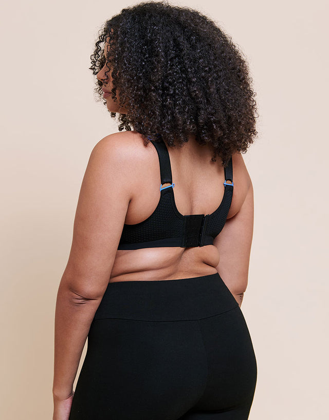 Curvy Kate Everymove Wired Multiway Sports Bra Black/Blue Print
