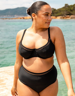 Curvy Kate First Class Multiway Balcony Bikini Top Black