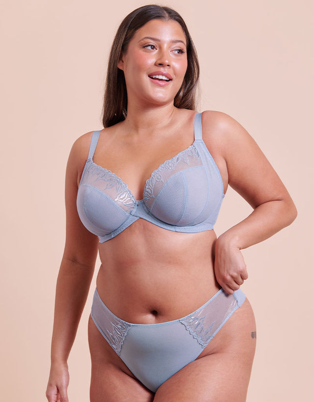 Curvy Kate Flare Full Plunge Side Support Multiway Bra Powder Blue