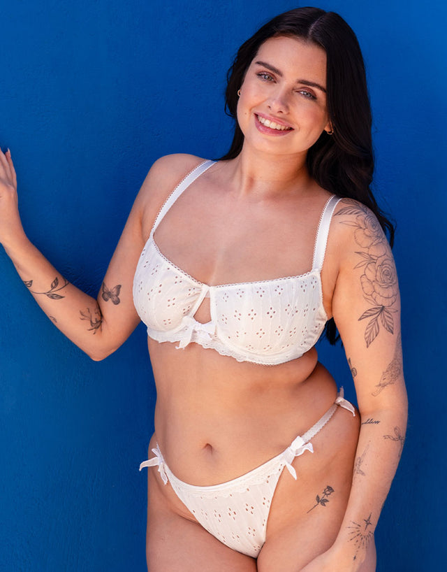 Curvy Kate Flora Balcony Bra White