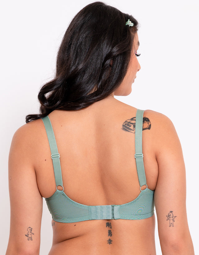 Curvy Kate Happy Boobs Balcony Bra Sage Green