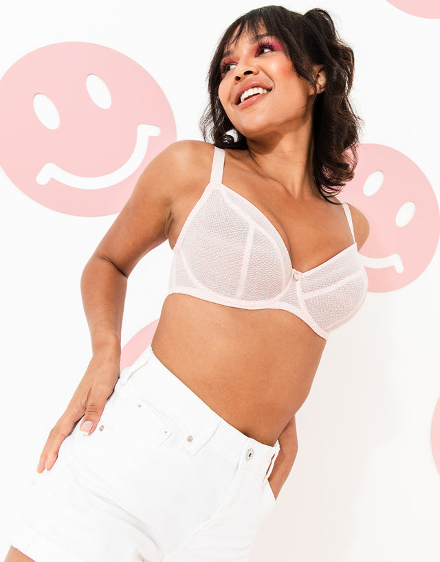 Curvy Kate Happy Boobs Balcony Bra Soft Pink