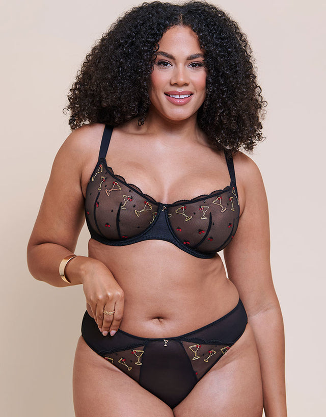 Curvy Kate Happy Hour Balcony Bra Black