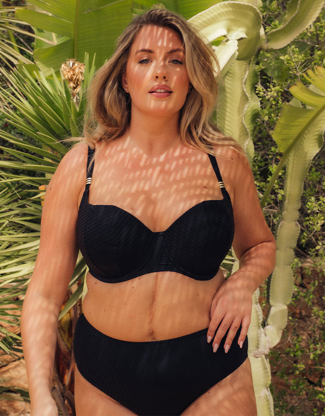 Curvy Kate Jet Set High Waist Bikini Brief Black