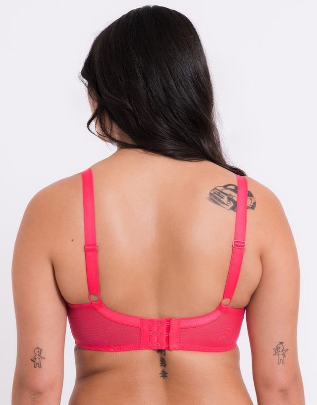 Curvy Kate Lifestyle Plunge Bra Bright Pink