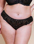 Curvy Kate Lovelace Brazilian Brief Black/ Taupe