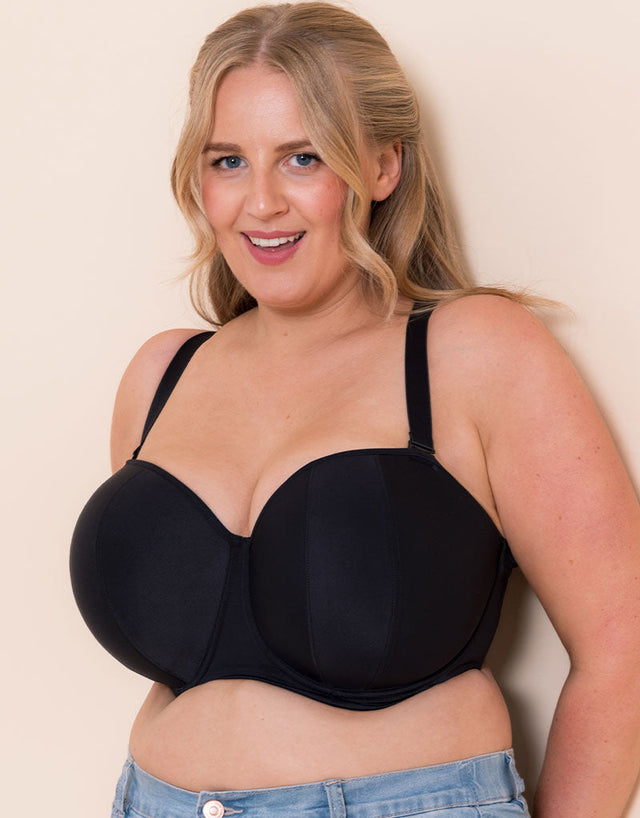 Curvy Kate Luxe Strapless Multiway Bra Jet Black