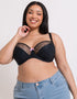 Curvy Kate Moody Bloom Balcony Bra Black