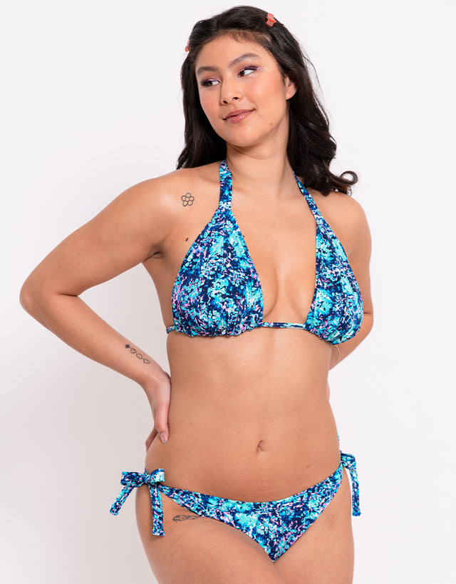 Curvy Kate Mykonos String Bikini Brief Blue Print