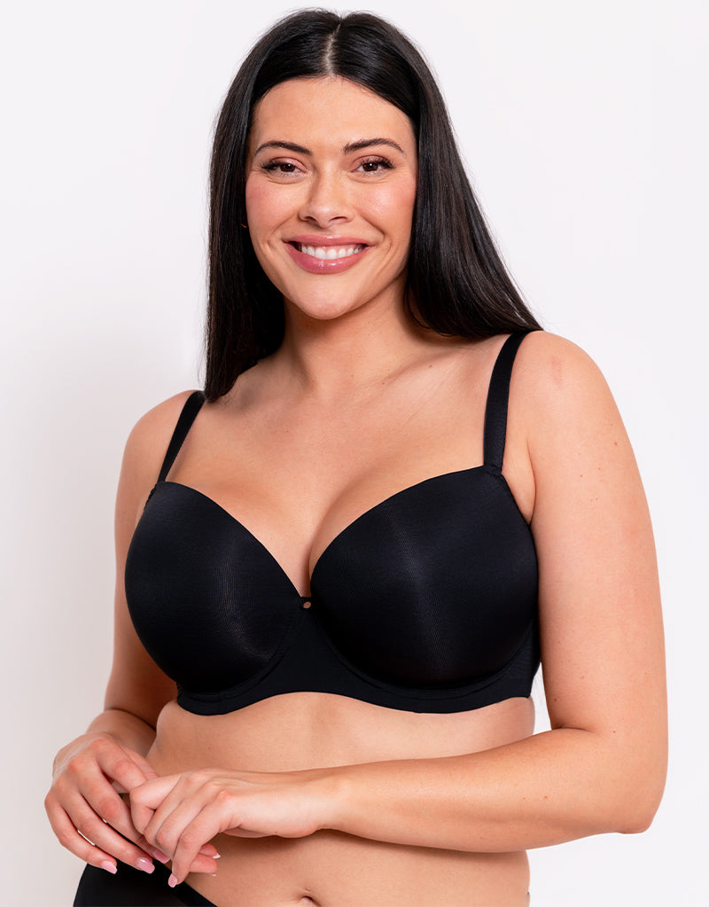 Curvy Kate Women's Smoothie Strapless, Black, 28FF at  Women's  Clothing store