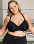 Curvy Kate Smoothie Spacer Moulded T-Shirt Plunge Bra Black