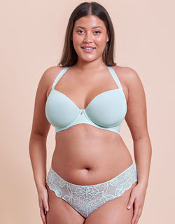 Curvy Kate Smoothie Spacer Moulded T-Shirt Plunge Bra Pale Mint