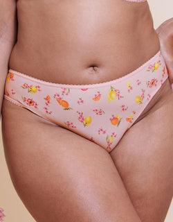 Curvy Kate Spellbound Brazilian Brief Blush Floral Print