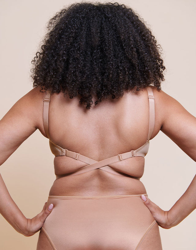Curvy Kate Superhero Multiway Padded Plunge Bra Latte