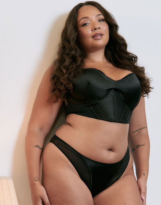 Curvy Kate Unapologetic Longline Balcony Bra Black