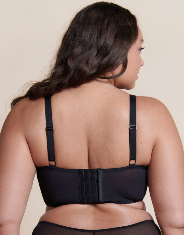 Curvy Kate Unapologetic Longline Balcony Bra Black