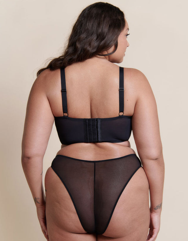 Curvy Kate Unapologetic Longline Balcony Bra Black