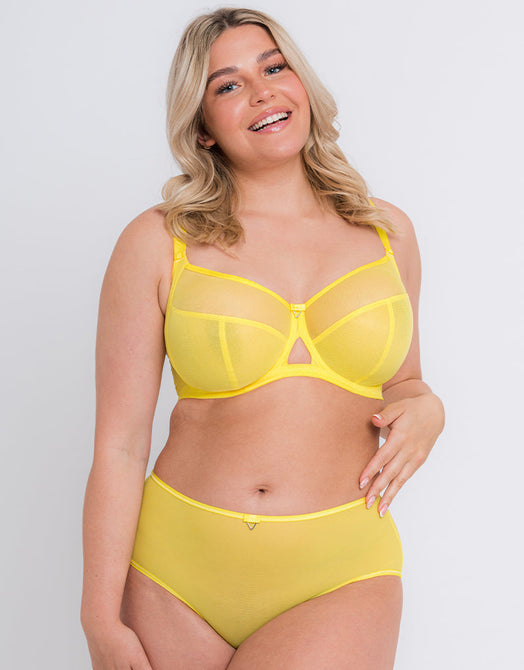 Curvy Kate Victory Side Support Balcony Bra Citron
