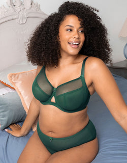Curvy Kate Victory Side Support Balcony Bra Forest Green