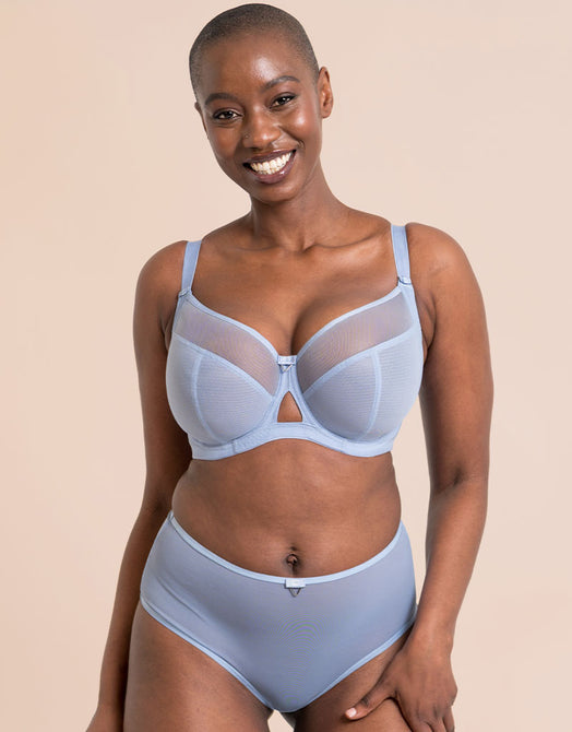 Curvy Kate Victory Side Support Balcony Bra Periwinkle Blue