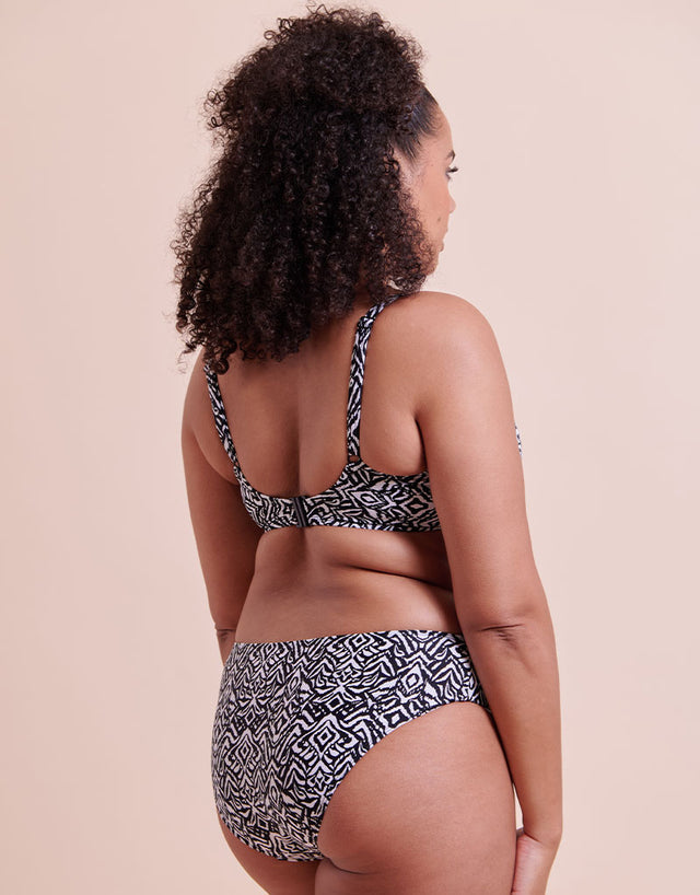 Curvy Kate Wild Horizon Bikini Brief Black Print