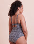 Curvy Kate Wild Horizon Padded Plunge Swimsuit Black Print