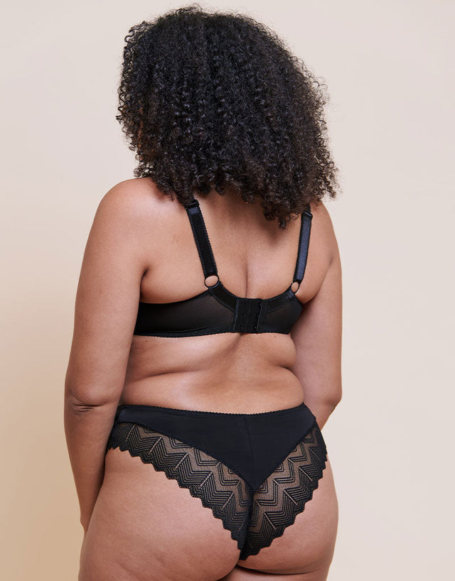Curvy Kate Wild One Brazilian Brief Black