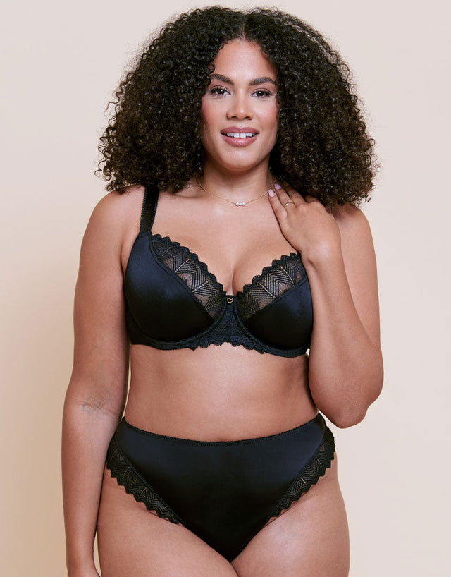 Curvy Kate Wild One Brazilian Brief Black