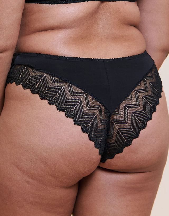 Curvy Kate Wild One Brazilian Brief Black