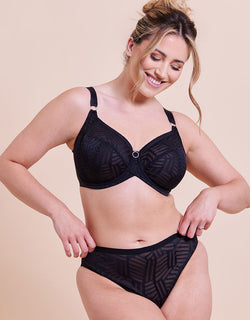 Curvy Kate WonderFull Vibe Full Cup Side Support Bra Black