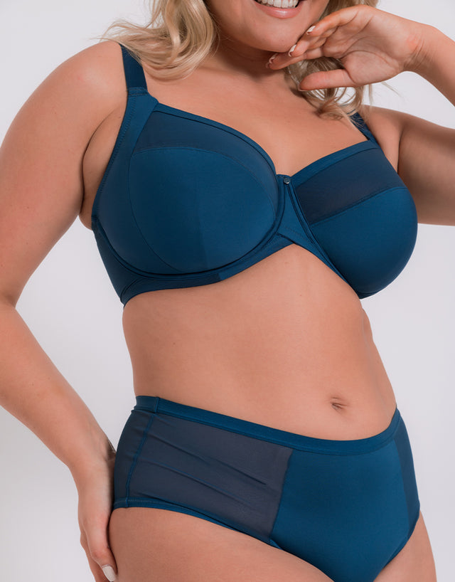 Curvy Kate WonderFully Full Cup Side Support Bra Deep Blue