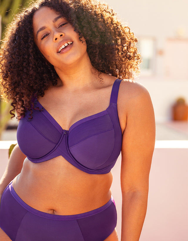 Curvy Kate WonderFully Full Cup Side Support Bra Purple