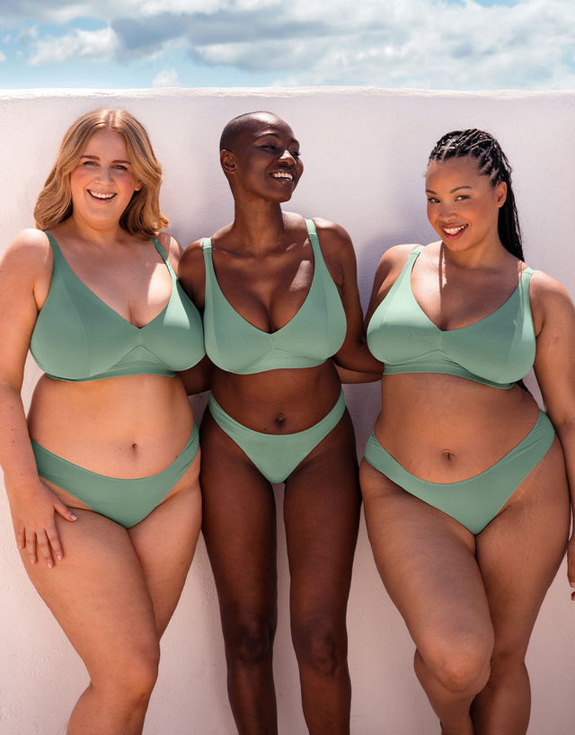 Curvy Kate Zen Non-Wired Bralette Sage Green