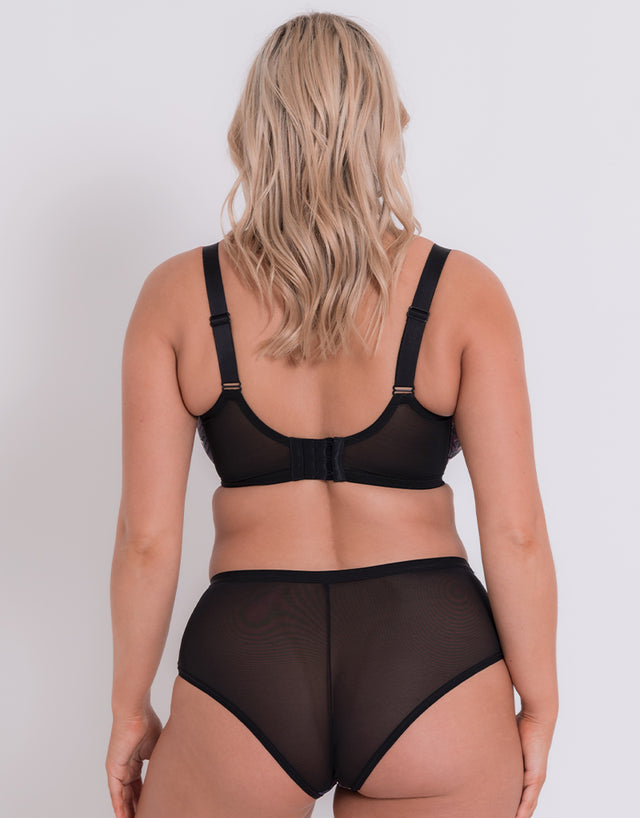 Curvy Kate WonderFully Short Black Floral