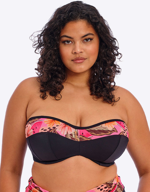 Elomi Cabana Nights Bandeau Multiway Bikini Top Multi