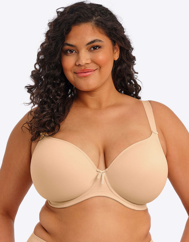 Elomi Bijou Moulded Plunge T-Shirt Bra Sand Beige