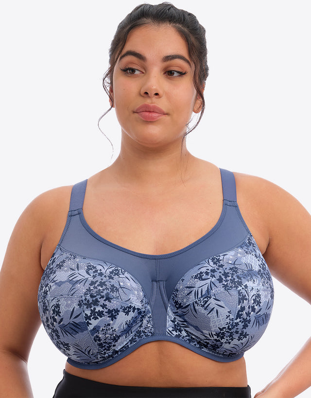 Elomi Energise Sports Bra Vintage Denim Print